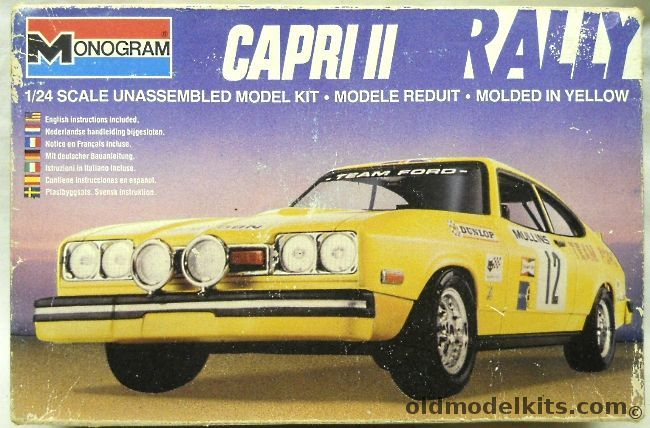 Monogram 1/24 Capri II Rally, 2120 plastic model kit